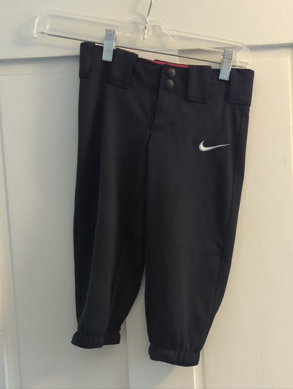 Nike Black Kids Joggers with White Swoosh